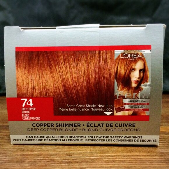 L'Oréal Paris Féria Shimmering Hair Color, 74 Deep Copper Blonde - Picture 5 of 5